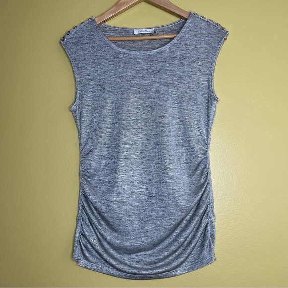 Calvin Klein Tops - Calvin Klein Silver Tank Top
